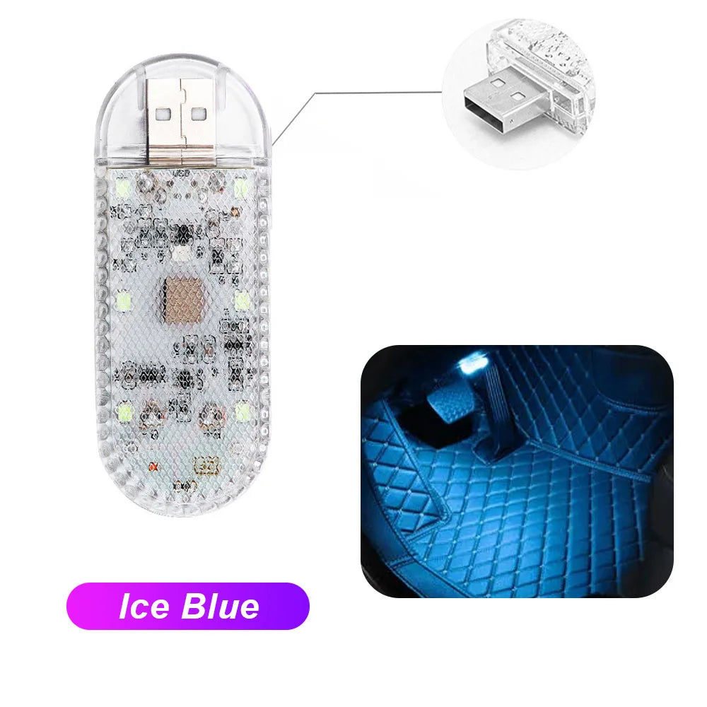 1 PC Multi Color Car Light Wireless LED Touch Light Roof Light Sensor Read Lamp Mini USB Charging Light Car Interior Accessories